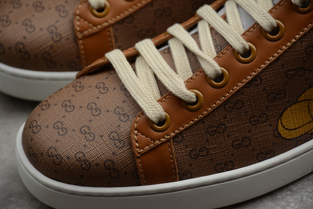 Gucci [GU*CCI ACE EMBROIDERED LOW-TOP SNEAKER KHAKI/GREEN/WHITE]-[WOMAN:35-39]-[MAN:40-44] - Image 8