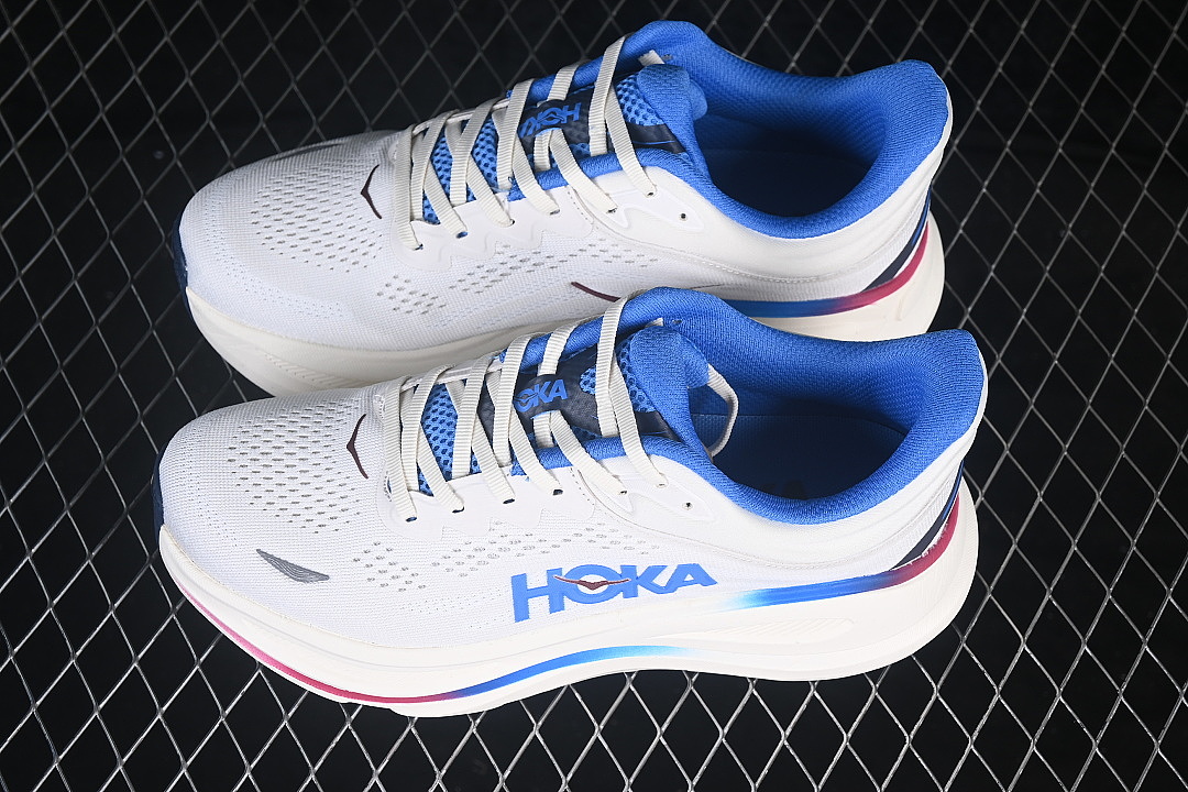 On Running [1162011-GRTV]-[BONDI 9 FUNCTIONAL CUSHIONING RUNNING SHOES WHITE/BLUE]-[MAN:40-45] - Image 11