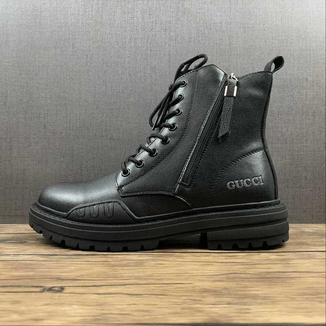 Timberland [ALE*XANDER X GU*CCI HIGH MARTIN BOOTS BLACK/BLACK/BLACK]-[MAN:38-44], photo 1