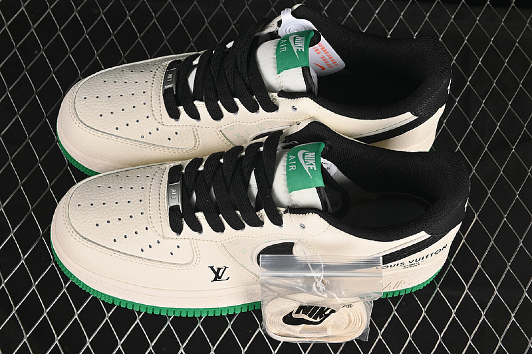 Nike [QW5836-008]-[AIR FORCE 1 07 LOW LV BLACK/WHITE/GREEN]-[WOMAN:36-39]-[MAN:40-45] - Image 10