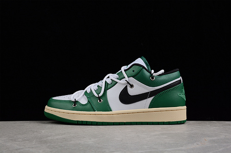 Jordan AIR Jordan 1 LOW GREEN/BLACK/WHITE · 553558-129, photo 1