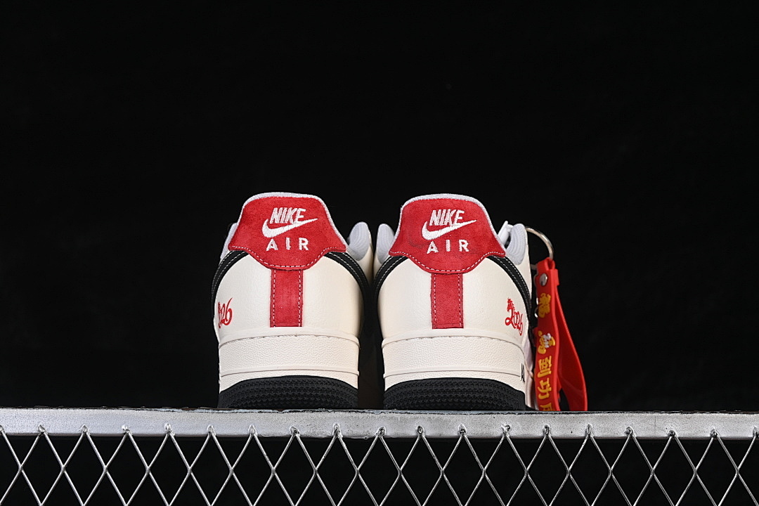 Nike [XD0028-015]-[AIR FORCE 1 07 LOW WHITE/GREY/BLACK/RED]-[WOMAN:36-39]-[MAN:40-45] - Image 14