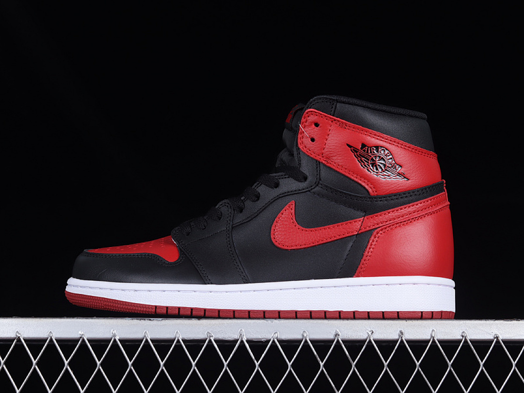 Jordan [555088-001]-[AIR JORDAN 1 RETRO HIGH OG BANNED 2016 BLACK/VARSITY RED-WHITE]-[UNISEX:36-47.5], photo 1