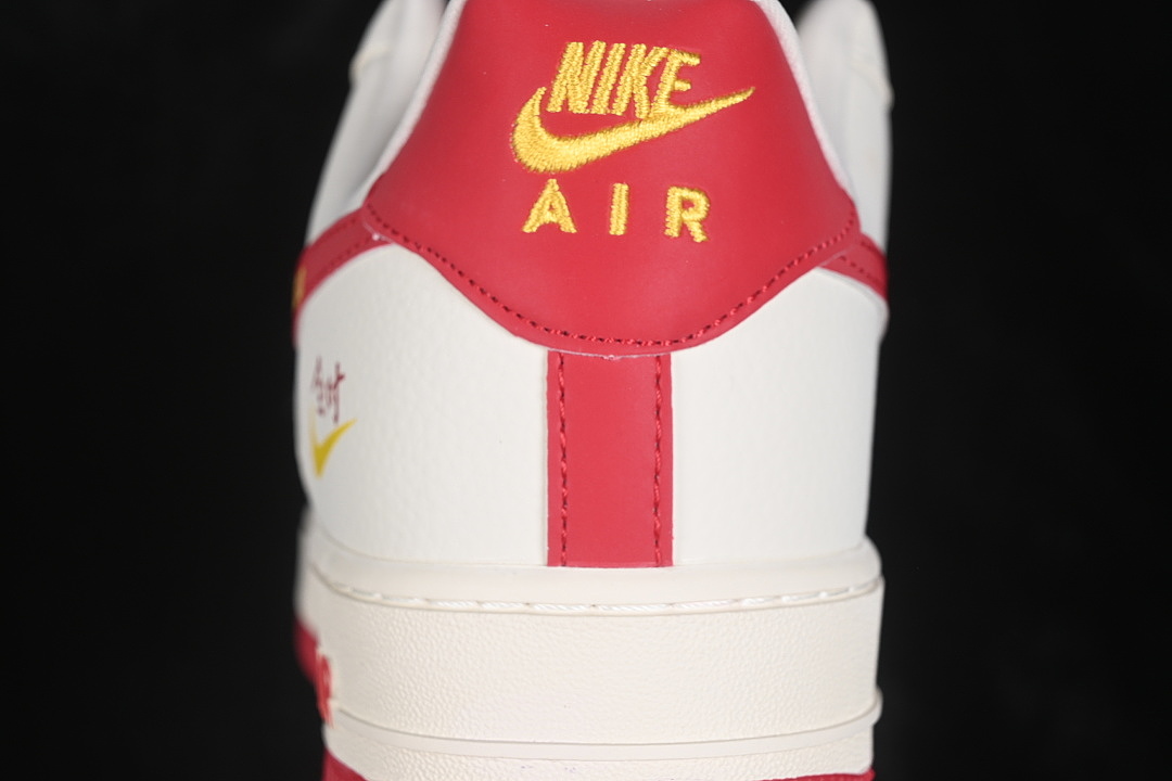 Nike [RD1988-002]-[AIR FORCE 1 07 LOW CASUAL SNEAKERS WHITE/RED/WHITE]-[WOMAN:36-39]-[MAN:40-45] - Image 7