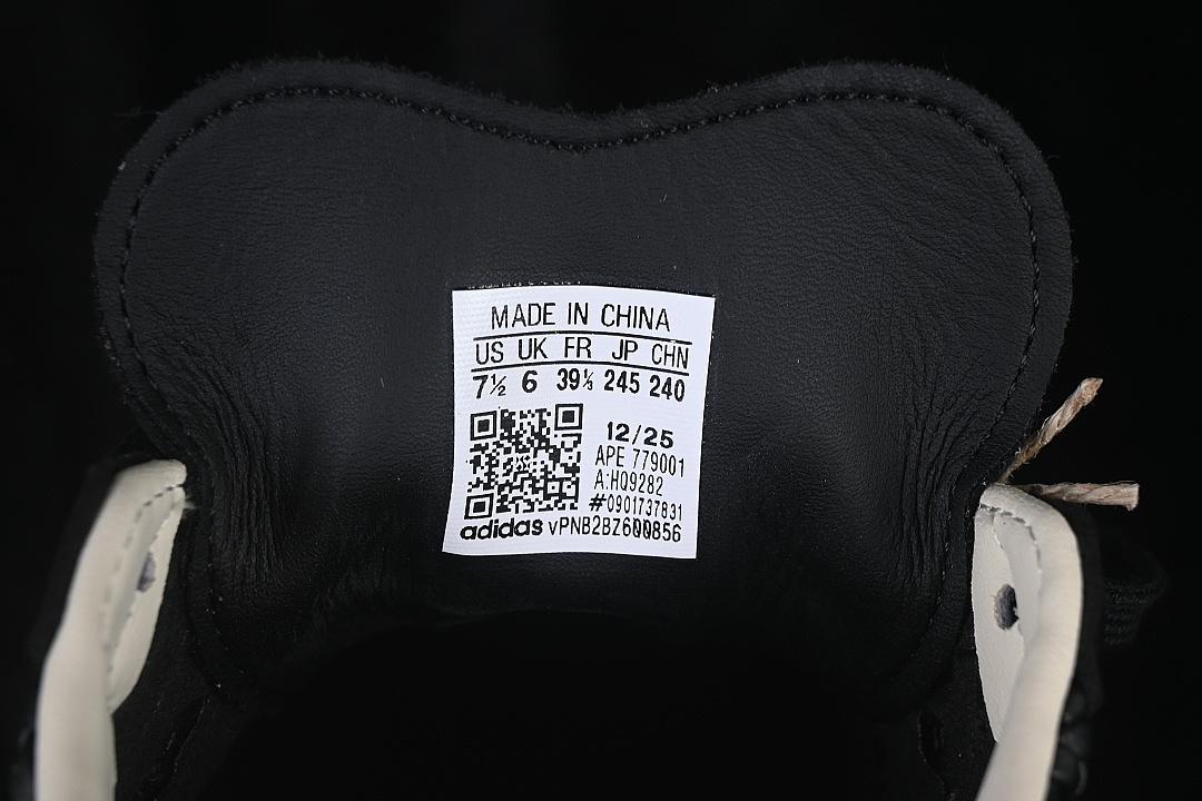 Unbranded [HQ9282]-[CLOVER CASUAL BOARD SHOES BLACK/WHITE]-[WOMAN:35-39]-[MAN:40-45] - Image 5
