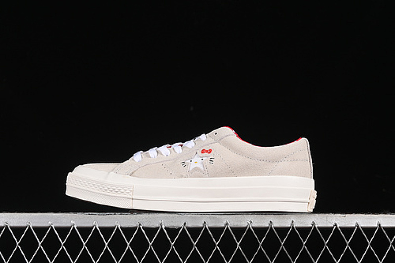 Converse Converse ONE STAR X HELLO KITTY VAPORUS GREY/EGRET-FIERY RED · 162937C, photo 1