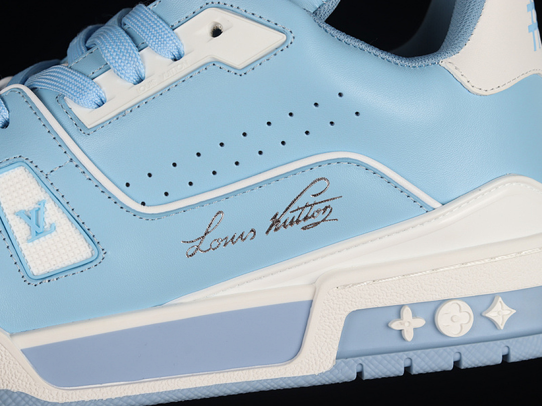 Louis Vuitton [L*V 2021SS FASHION SHOW SNEAKERS LIGHT BLUE/WHITE/WHITE]-[MAN:38-45] - Image 7