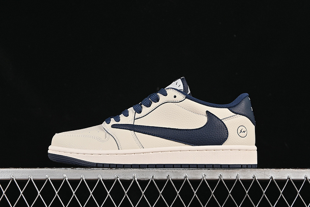 Jordan [LK1099-065]-[TRAVIS SCOTT X FRAGMENT DESIGN AIR JORDAN 1 LOW OG SP WHITE/BLUE]-[36-45], photo 1