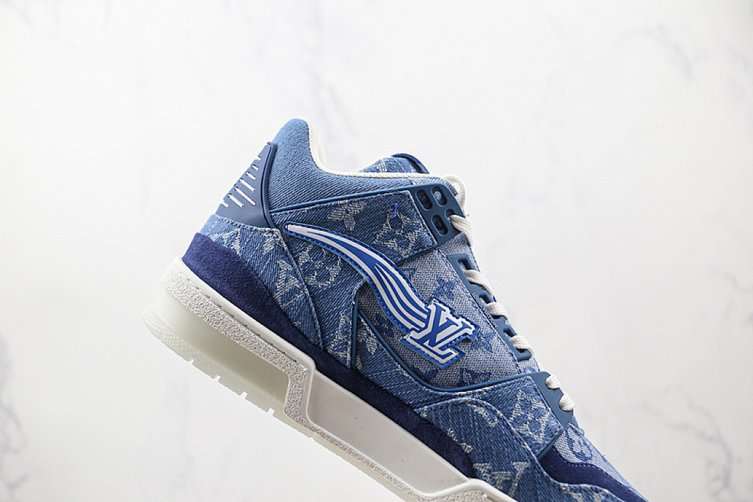 Louis Vuitton [L*V 2022 TRAINER SNEAKERS BLUE/DARK BLUE/WHITE]-[MAN:38-45] - Image 6