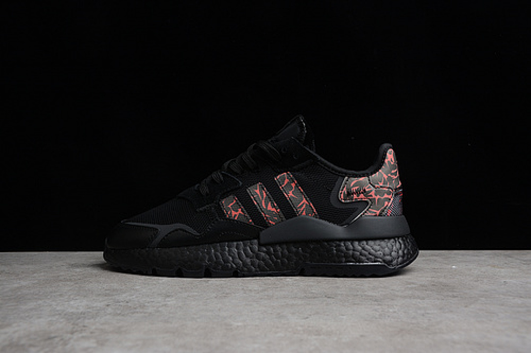 NITE JOGGER BOOST SHOES CORE BLACK/CORE BLACK/LIGHT SCARLET · FW6690, photo 1