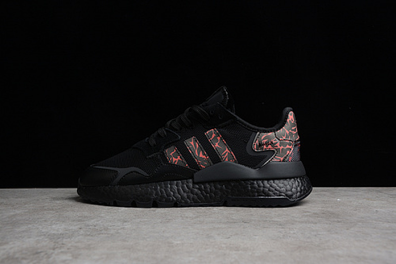NITE JOGGER BOOST SHOES CORE BLACK/CORE BLACK/LIGHT SCARLET · FW6690, photo 1