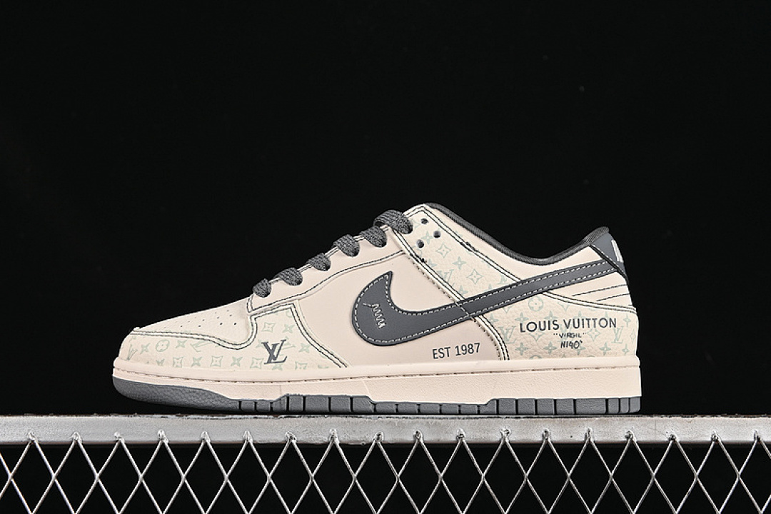 Louis Vuitton [YX5066-366]-[SB DUNK LOW LV WHITE/GREY]-[WOMAN:36-39]-[MAN:40-45], photo 1
