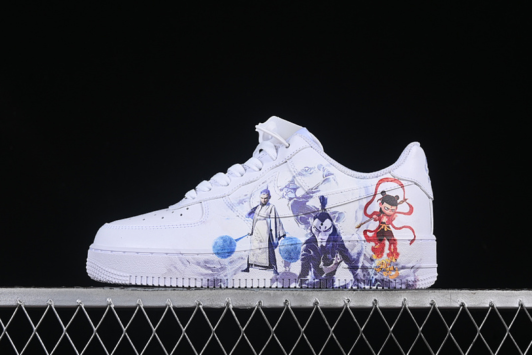 Nike [DD8959-100]-[AIR FORCE 1 07 LOW WHITE/BLUE/RED/GREY]-[WOMAN:36-39]-[MAN:40-45] - Image 2