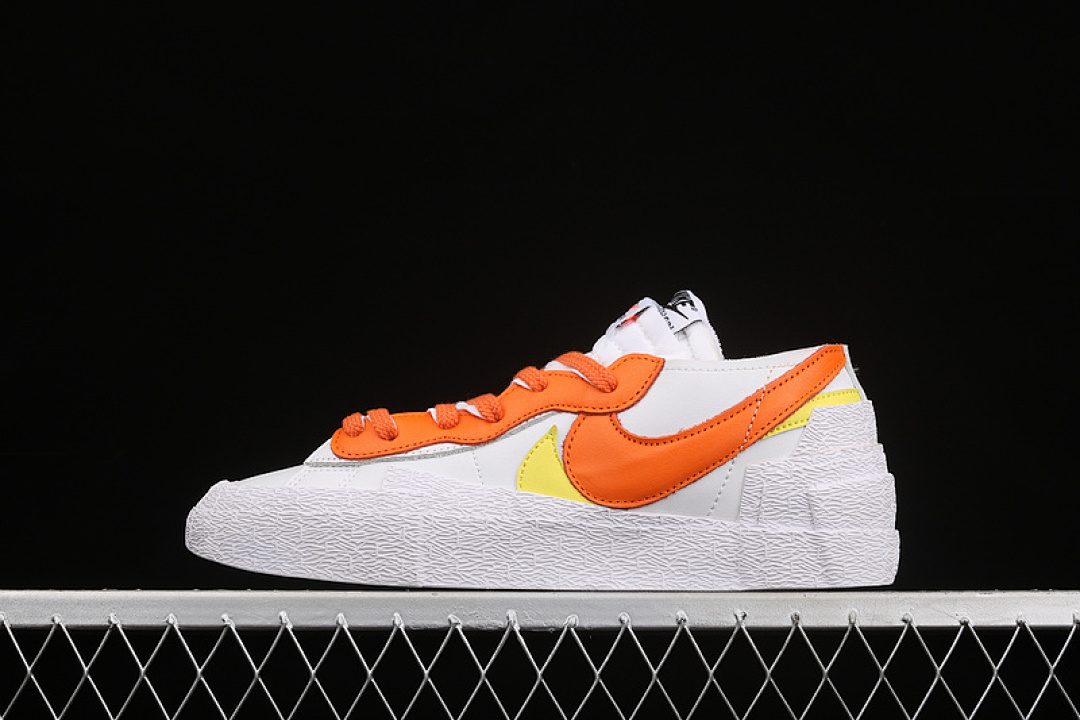 Off-White [DD1877-100]-[SACAI X BLAZER LOW WHITE/MAGMA ORANGE/WHITE]-[WOMAN:36-39]-[MAN:40-45], photo 1