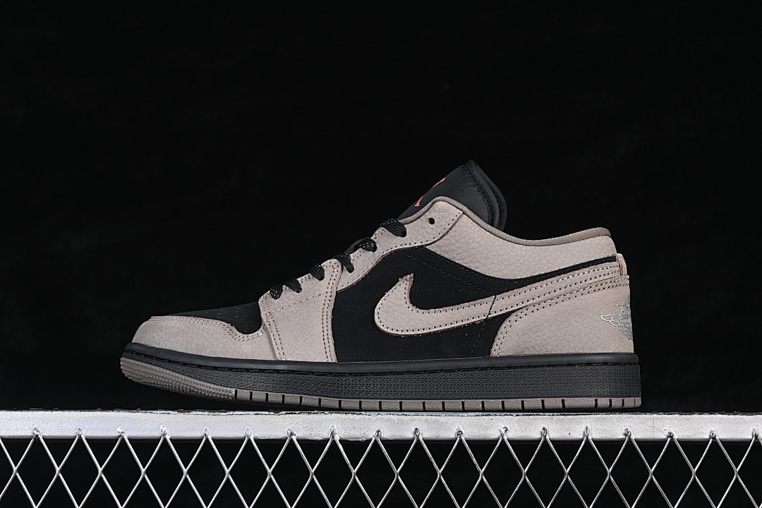 Jordan AIR Jordan 1 LOW AJ1 CASUAL SHOES DARK GREY/BLACK · IB7109-005, photo 1
