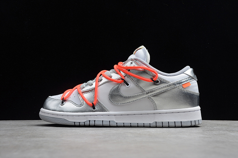 Off-White Nike OW X SB DUNK LOW LOT SILVER/WHITE-BLACK · CT0856-800, photo 1