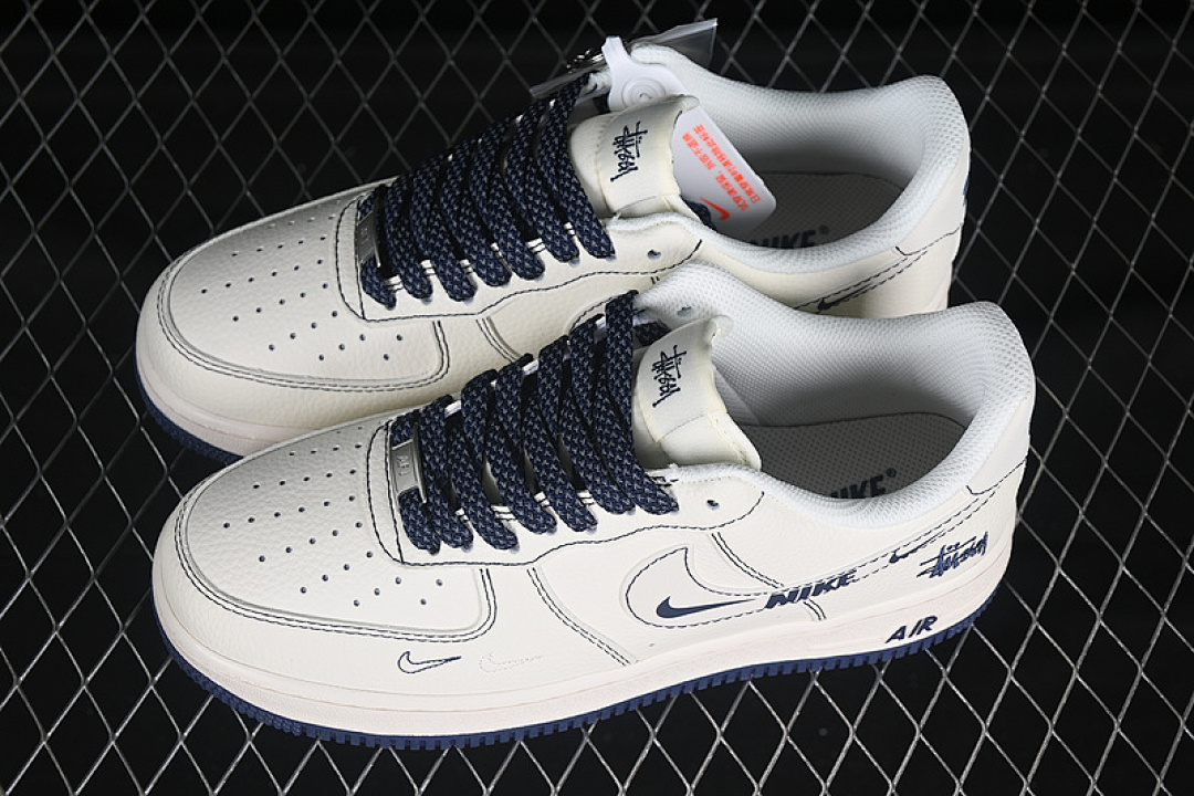Nike [HH7518-063]-[AIR FORCE 1 07 LOW WHITE/BLUE]-[WOMAN:36-39]-[MAN:40-45] - Image 11