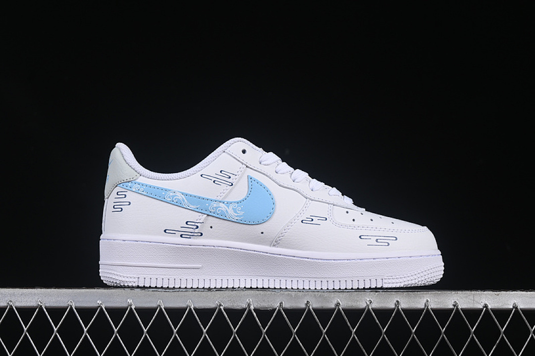Nike [HF0022-010]-[AIR FORCE 1 07 LOW WHITE/BLUE]-[WOMAN:36-39]-[MAN:40-45] - Image 16