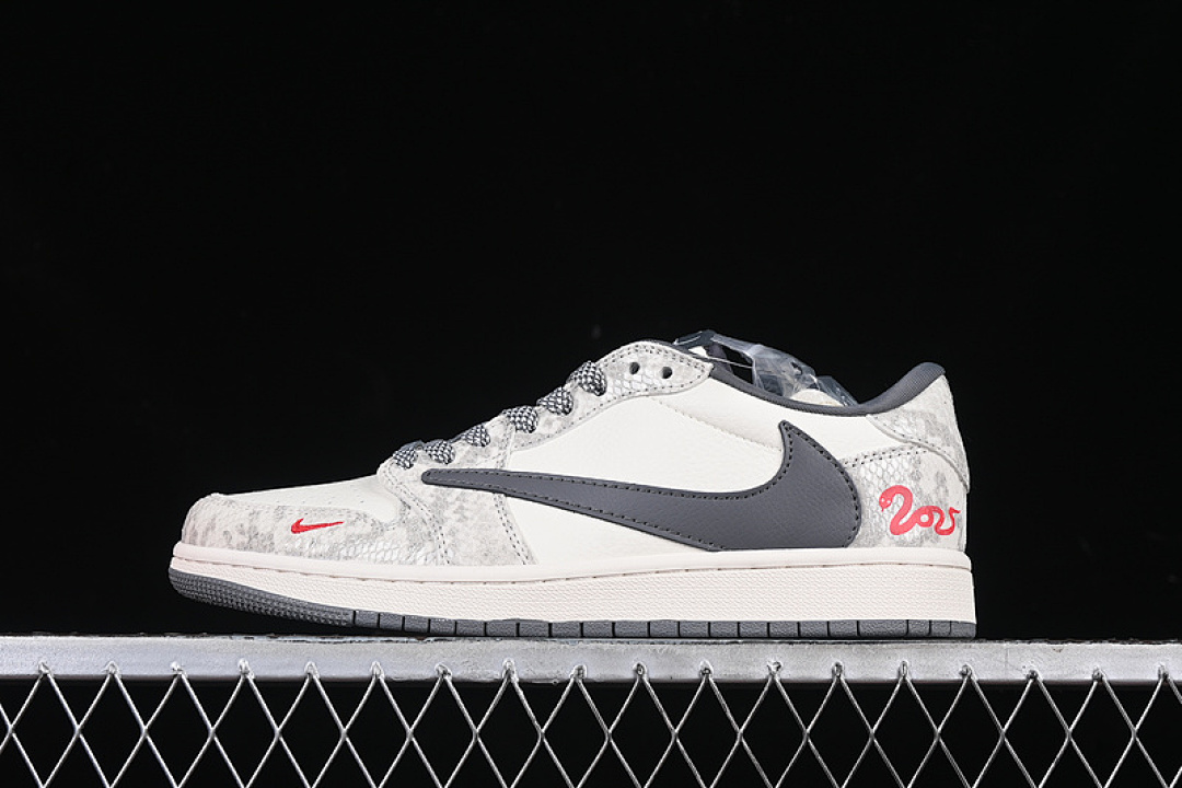 Jordan [XS3086-009]-[ID]-[TRAVIS SCOTT X FRAGMENT DESIGN AIR JORDAN 1 LOW OG SP WHITE/GREY]-[36-45], photo 1