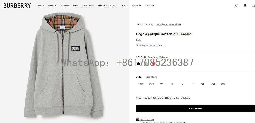 Unbranded Silicone Logo Stamped Mesh Interior Zip Hoodie-Grey P: - Image 2