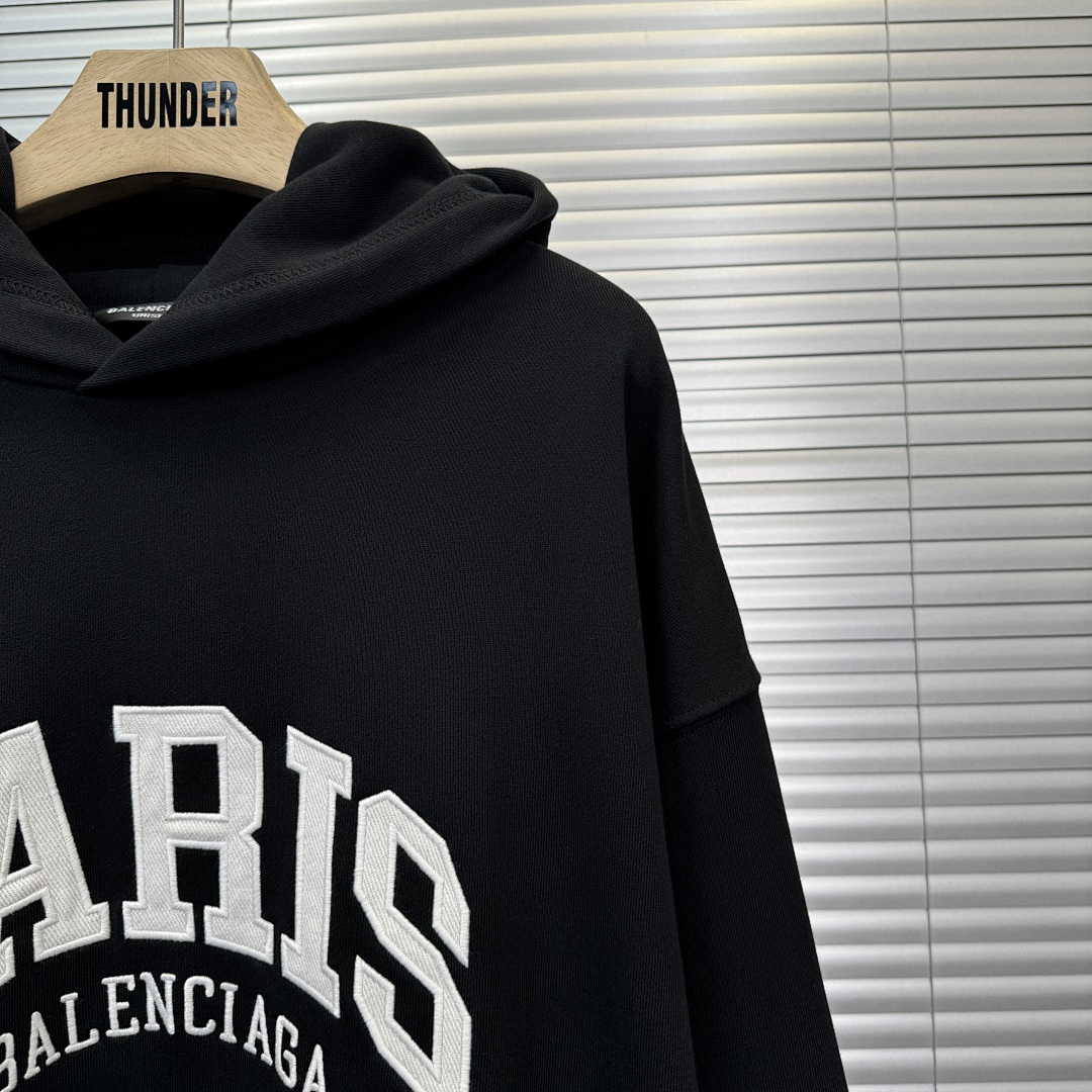 Unbranded BG Chest PARIS Embroidered Hoodie P: 318Cny - Image 5