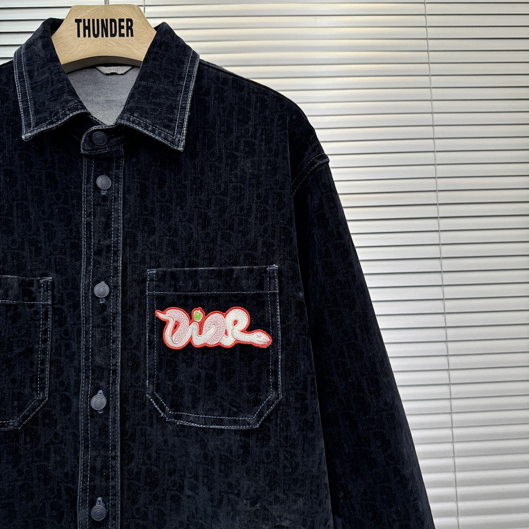 Dior KAWS CD Oblique Heritage Denim Suit Price: - Image 5