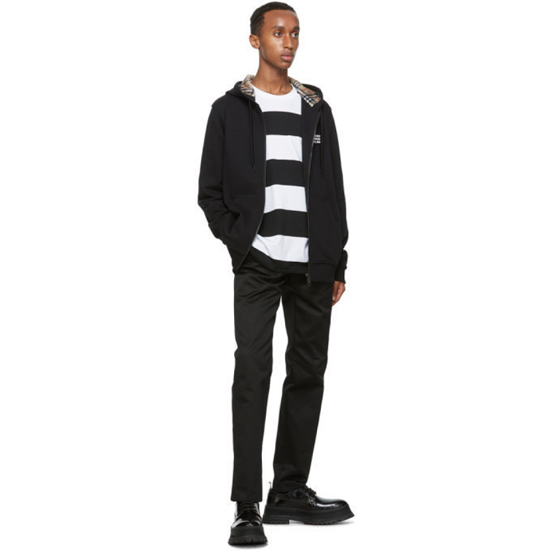 Unbranded Silicone Logo Stamped Mesh Interior Zip Hoodie-Black P: - Image 4