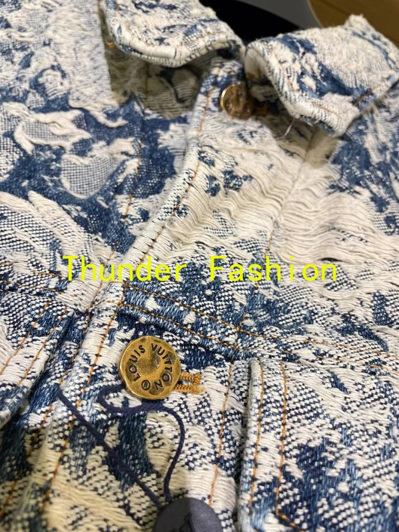 Unbranded Destruction Jacquard Denim Jacket P:268 - Image 34