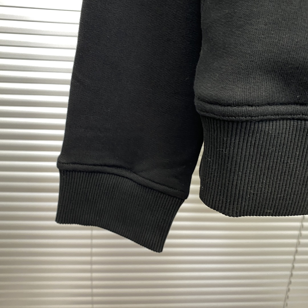 Unbranded Silicone Logo Stamped Mesh Interior Zip Hoodie-Black P: - Image 18