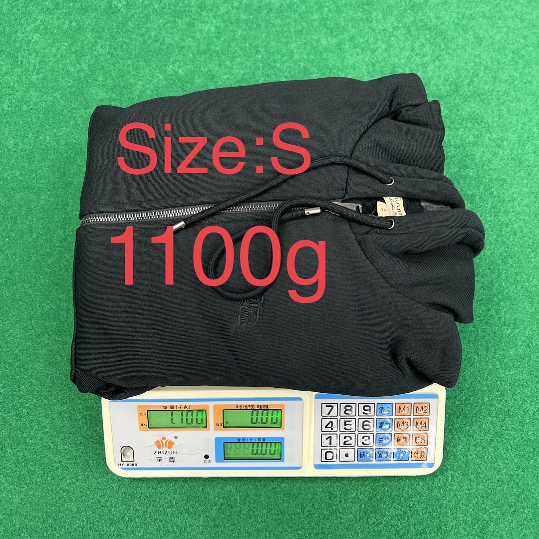 Unbranded Classic Check Hooded Zip Jacket-Black P: - Image 2