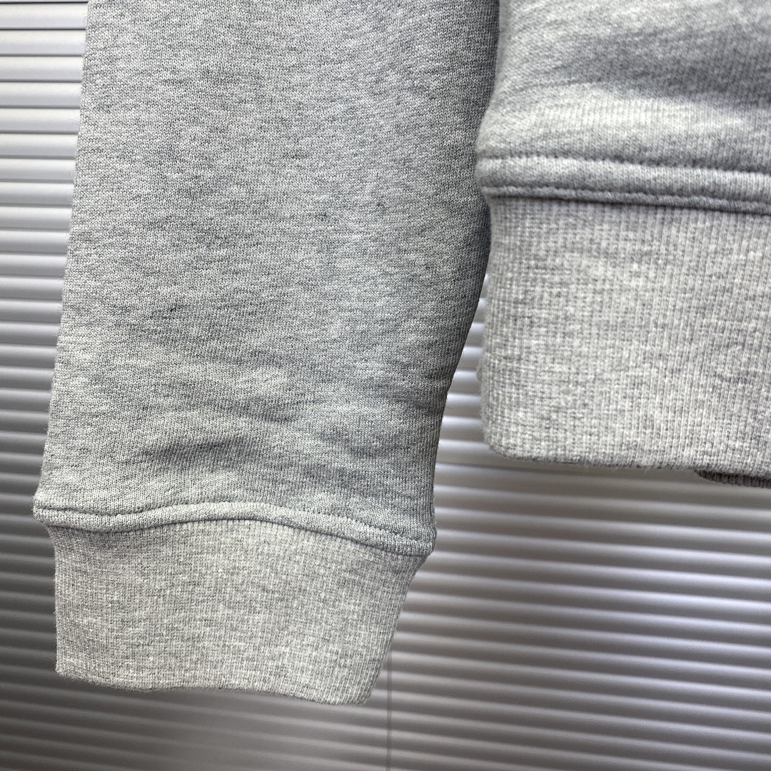 Unbranded Silicone Logo Stamped Mesh Interior Zip Hoodie-Grey P: - Image 13