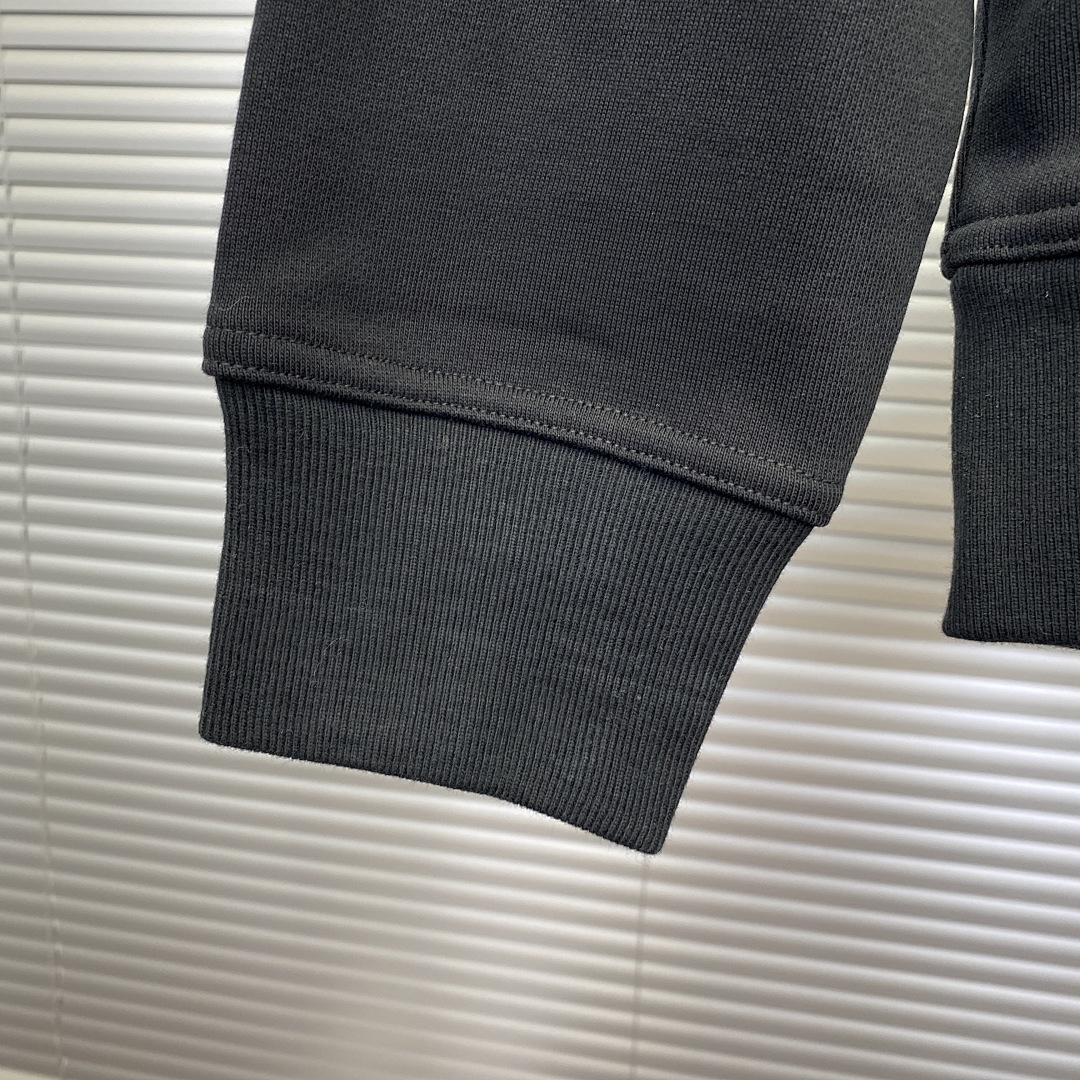 Unbranded Classic Check Hooded Zip Jacket-Black P: - Image 11
