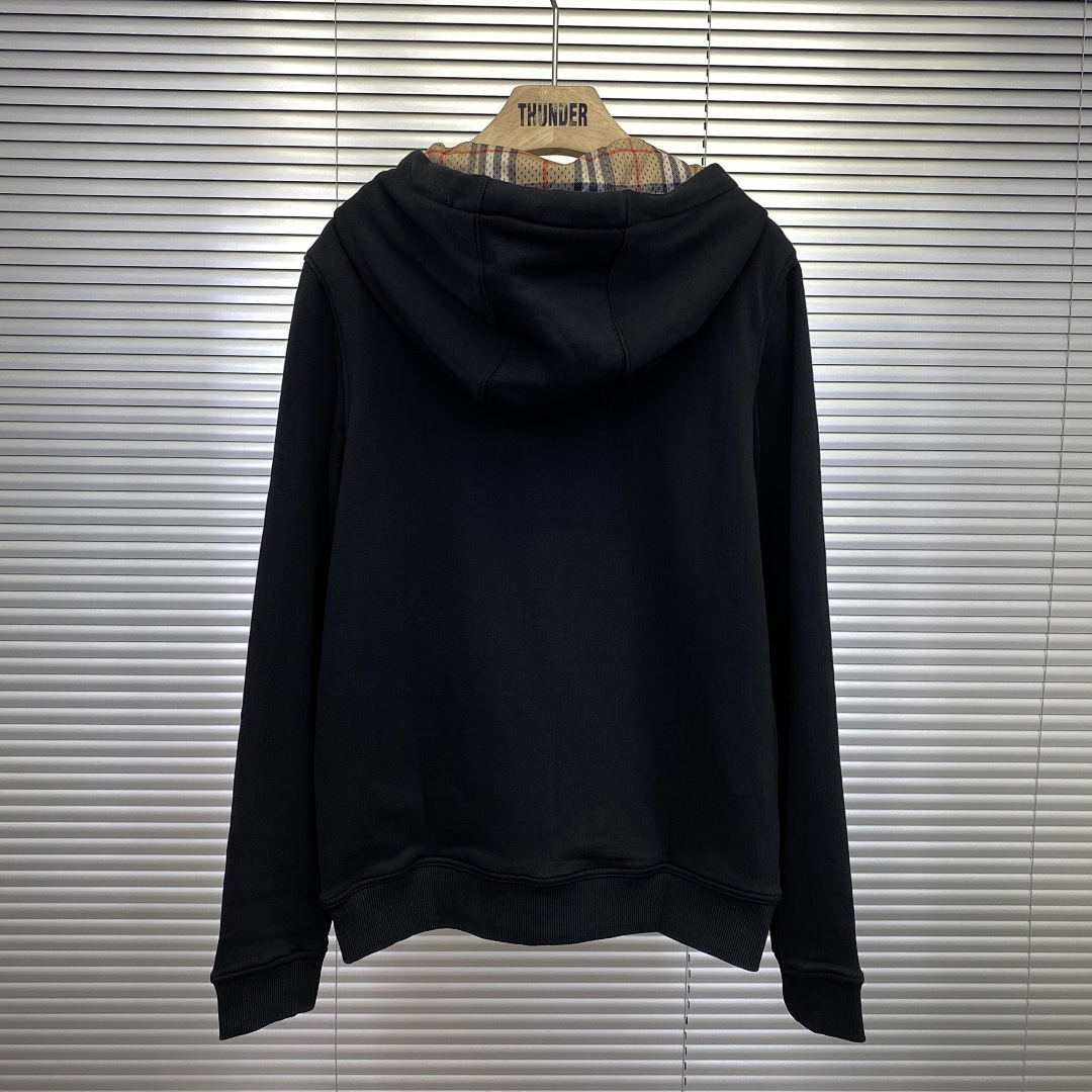 Unbranded Silicone Logo Stamped Mesh Interior Zip Hoodie-Black P: - Image 11