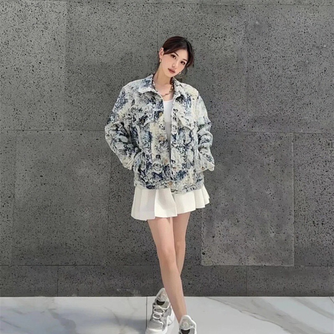 Unbranded Destruction Jacquard Denim Jacket P:268 - Image 24
