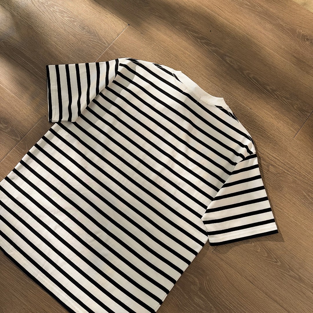 Other Spring Summer LOGO Embroidered Striped Collar Short Sleeve P 129 Yuan - Image 10