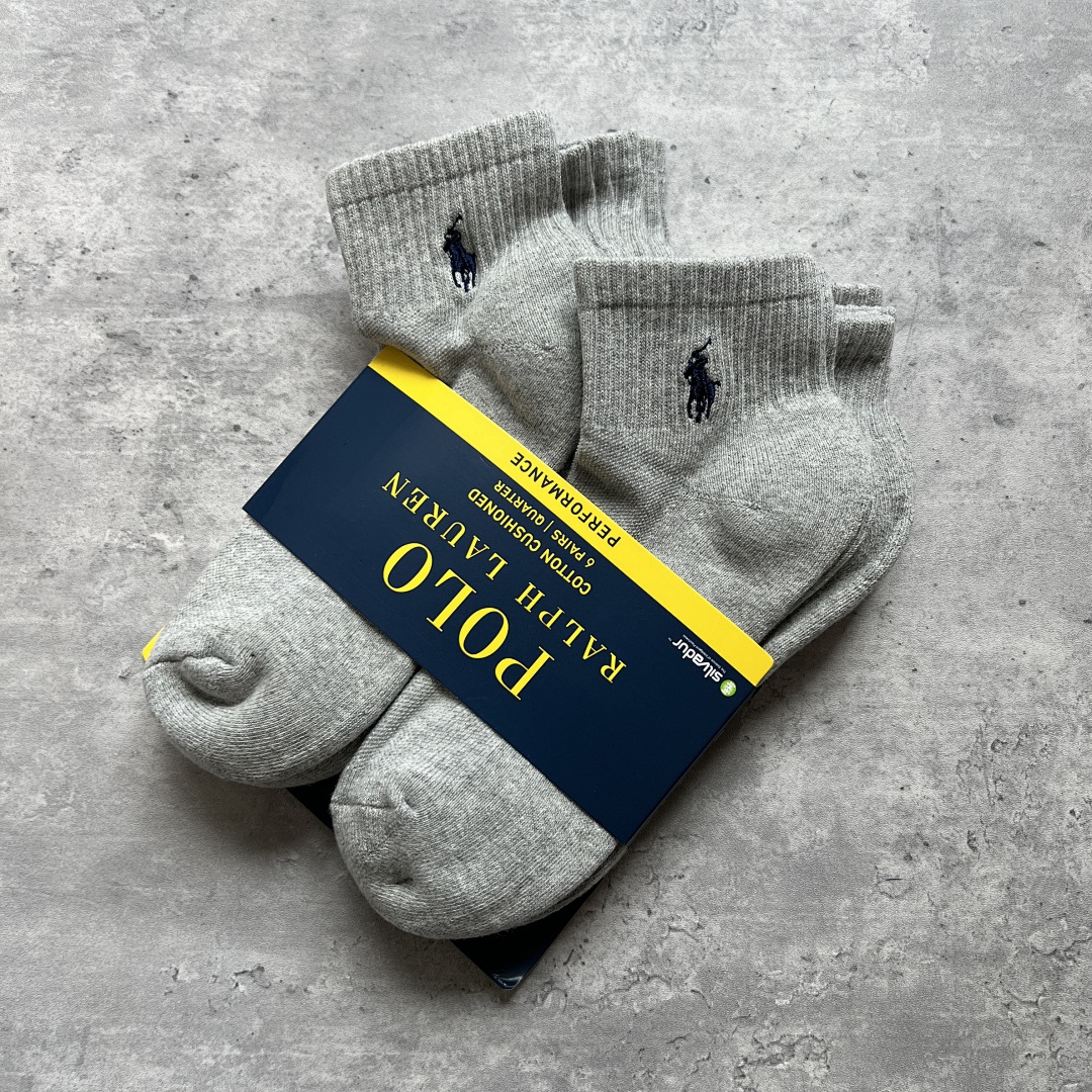 Other Polo Fleece Sole Mid Collar Socks 6 Double P 69 Yuan Pairs Size - Image 7