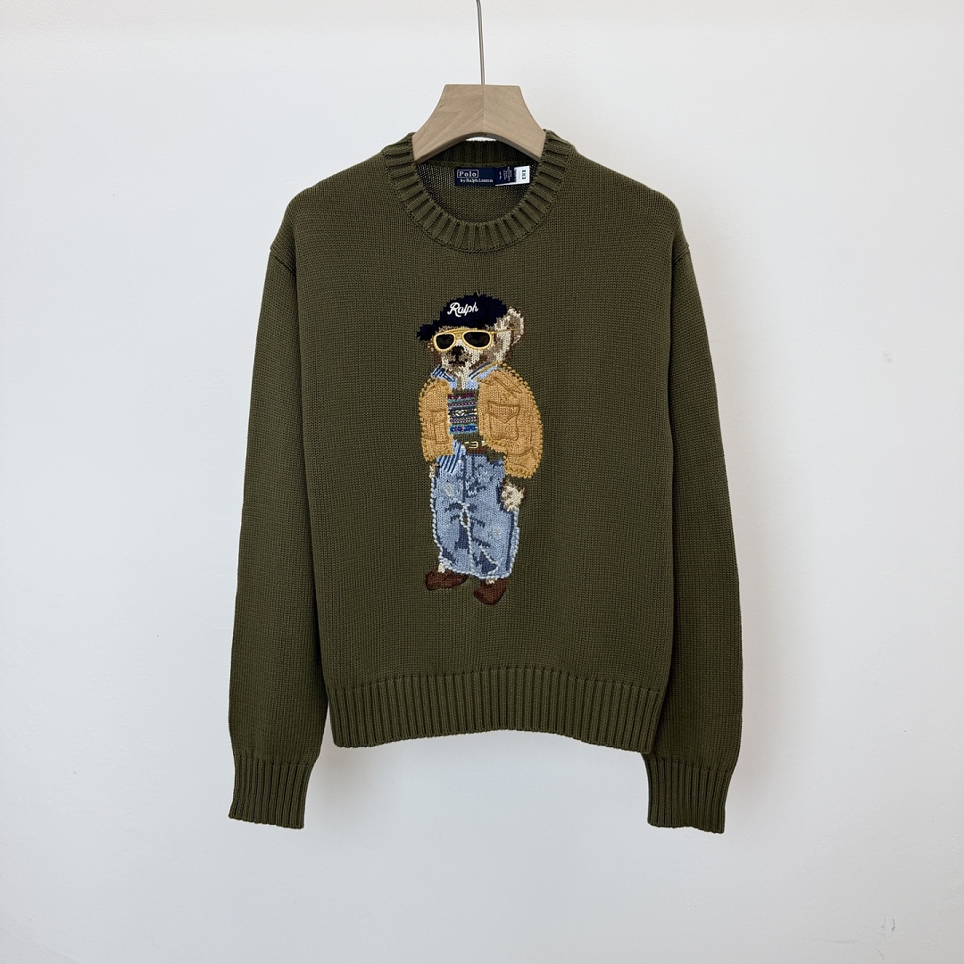 Other New Womens RL Collar Floral Embroidered Khaki Small Fleece P299 Yuan - Image 9