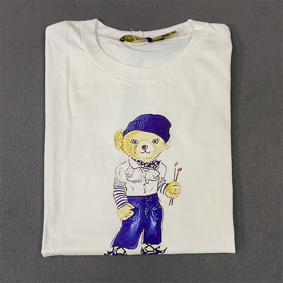 Other Polo Small T Print Solid Cotton Mens Womens P89 Yuan - Image 2