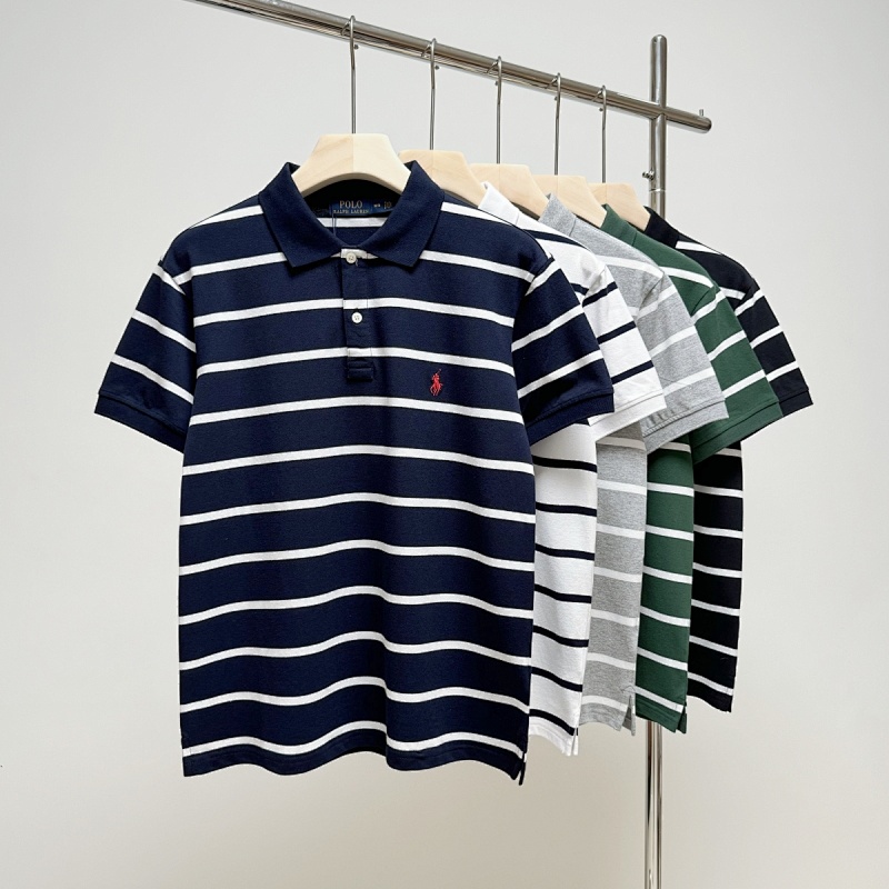 RL Small Embroidered Striped Polo Collar Short Sleeve P 139 Yuan, photo 1