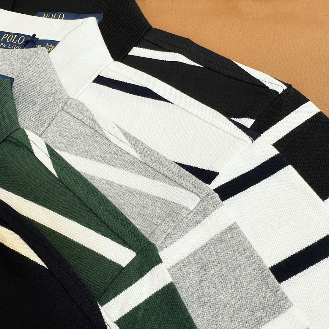 Other RL Big Embroidered Striped Polo Collar Short Sleeve P 139 Yuan - Image 13