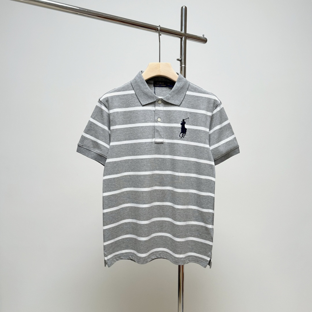 Other RL Big Embroidered Striped Polo Collar Short Sleeve P 139 Yuan - Image 7