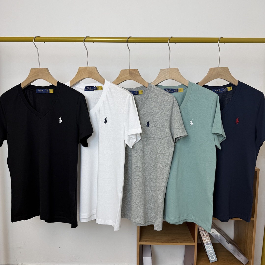 Other RL V Collar Embroidered T Womens P 109 Yuan