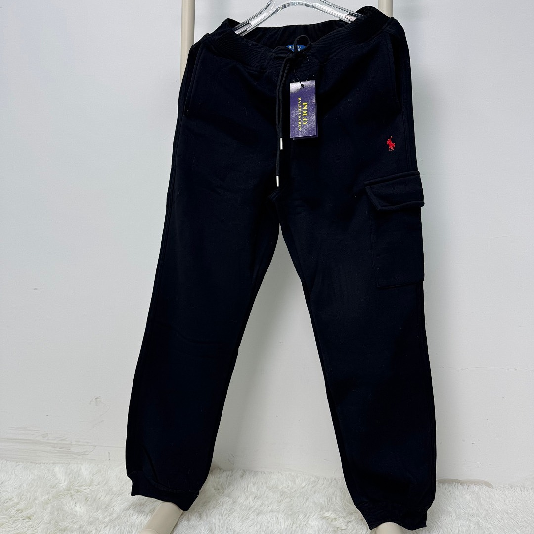 Other RL Embroidered Mens Solid Cotton Velvet Long P 149 Yuan - Image 9