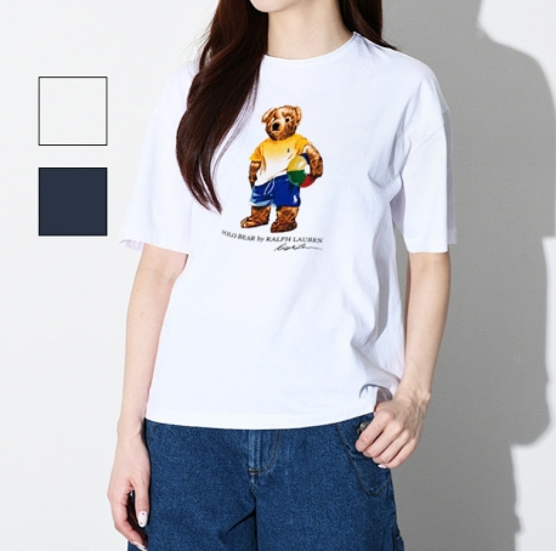 Other Polo Small T Print Solid Cotton Mens Womens P89 Yuan - Image 4