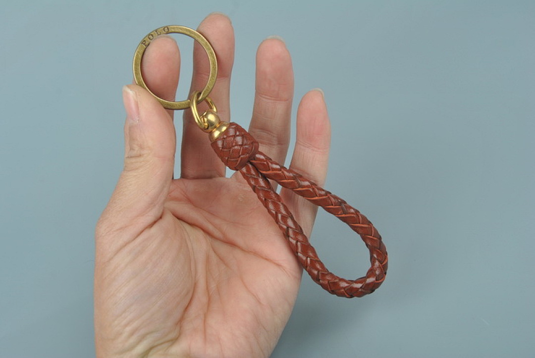Other Polo Keychain Hand-Woven In Cowhide Leather - Image 2