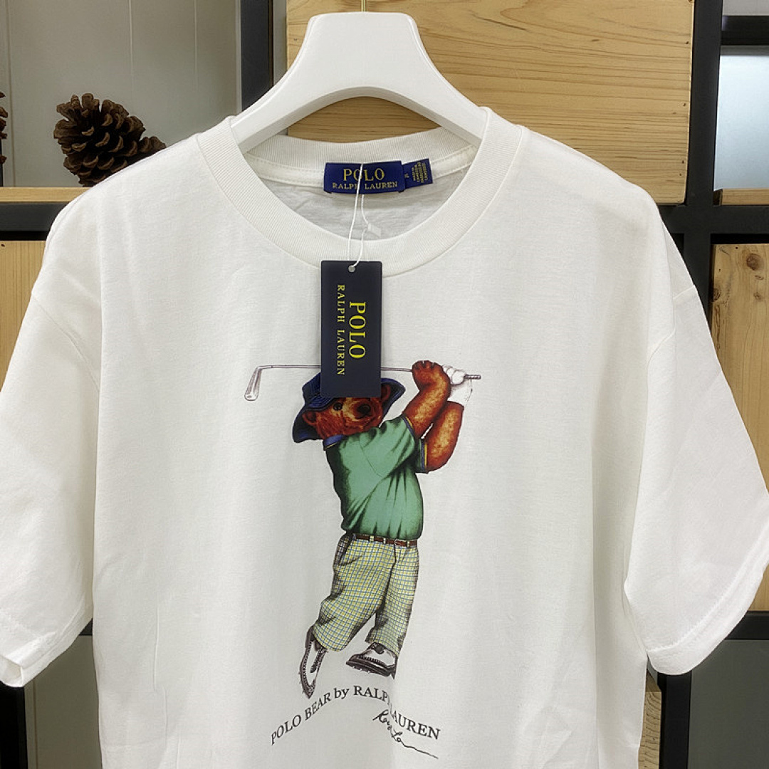 Other Polo Small T Print Solid Cotton Mens Womens P89 Yuan - Image 11