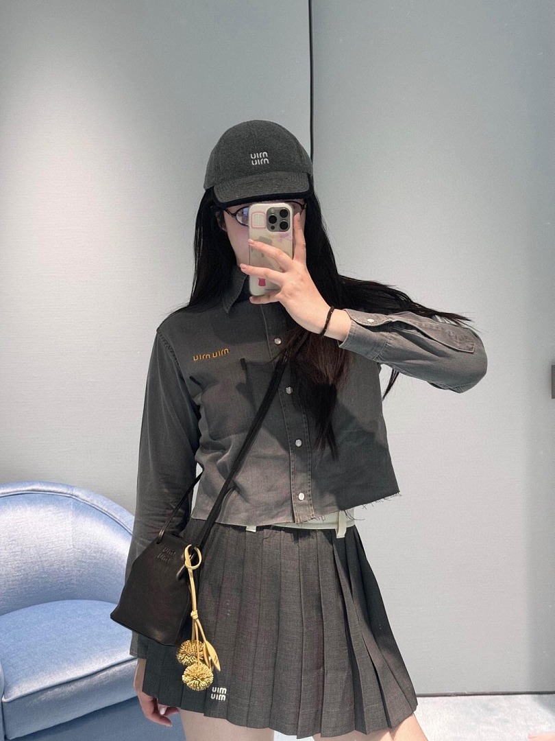 Other MI*MIU Womens Grey Camo Half - Image 9
