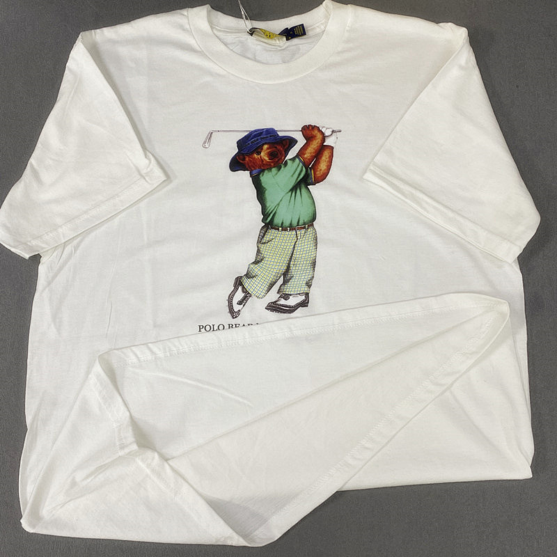 Other Polo Small T Print Solid Cotton Mens Womens P89 Yuan