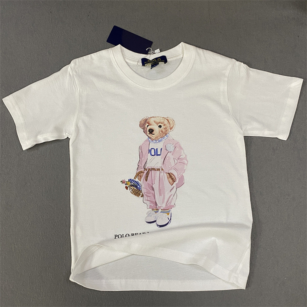 Chanel RL Solid Cotton Pink Small Mens Kids T Womens Collar P59, photo 1