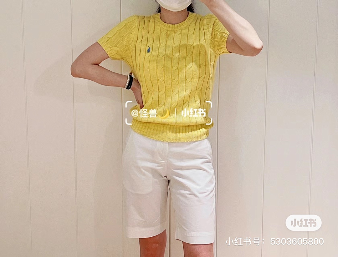 Other RL Small Label Linen Floral Collar Solid Cotton Short Sleeve. Candy Fruit P149 Yuan - Image 15